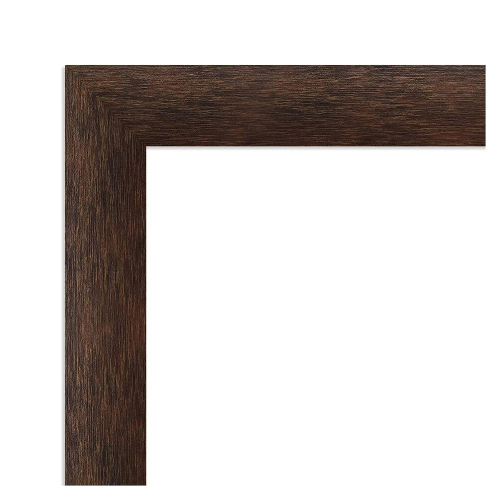 Warm Walnut Narrow 39 In. X 27 In. Wood Framed Dry Erase Magnetic Memo Board