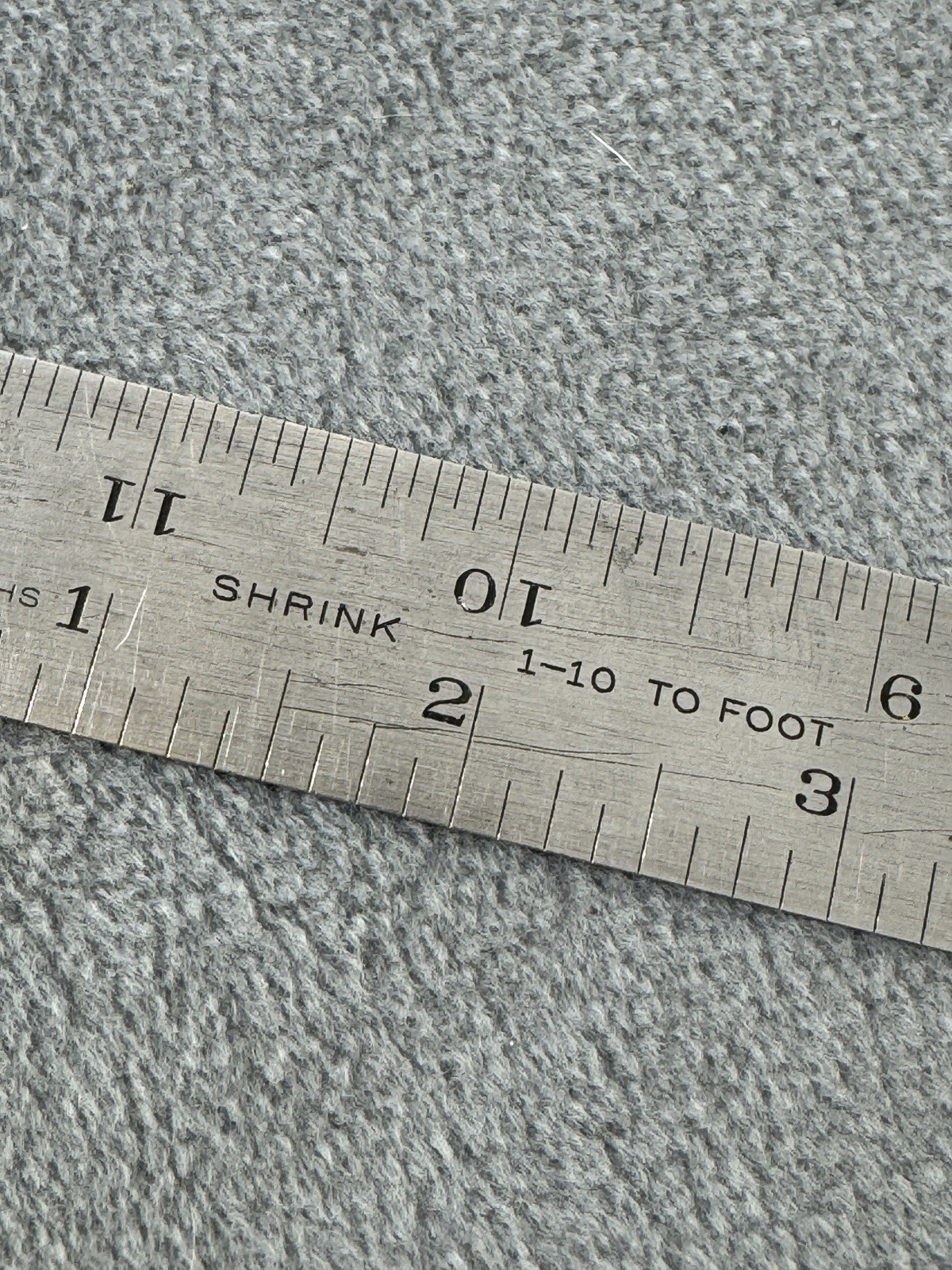 Vintage Lufkin No.83C Pattern Makers Shrink Rule 1-10 To FT 12″ 4R USA 🇺🇸