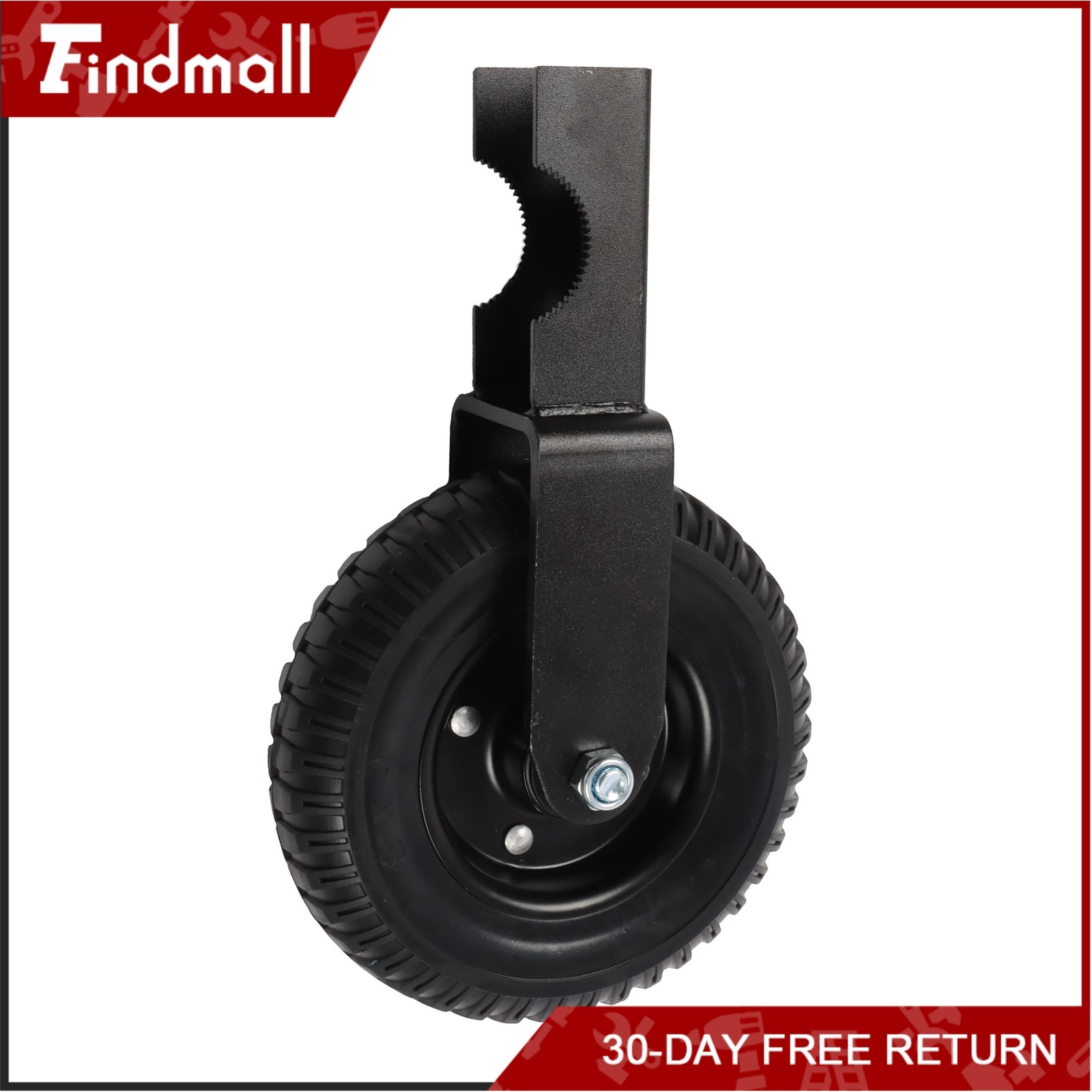Findmall 2 Pcs Heavy Duty 8″ Gate Wheel For Metal Tube Gate 400Lbs Rubber Wheel