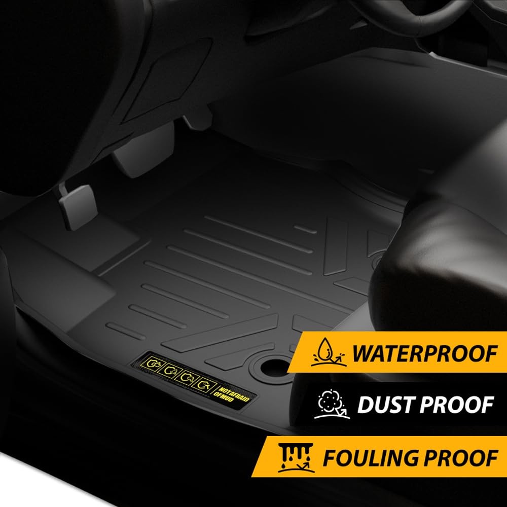 TPE Floor Mats Cargo Liners for Ford Transit Connect 2014-2021 2PCS All-Weather