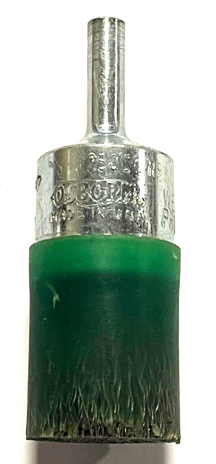 Osborn 1″ Encapsulated End Brush .0060 Steel Wire Crimped Type 1/4″ Shank USA