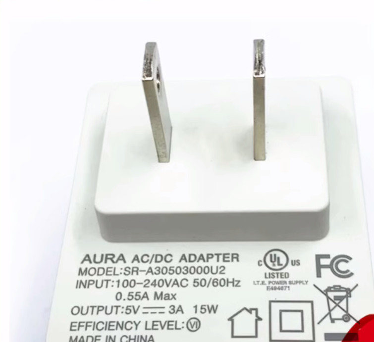 1PC NEW AURA AC/DC power adapter SR-A30503000U2 power cord 5V3A DC15W