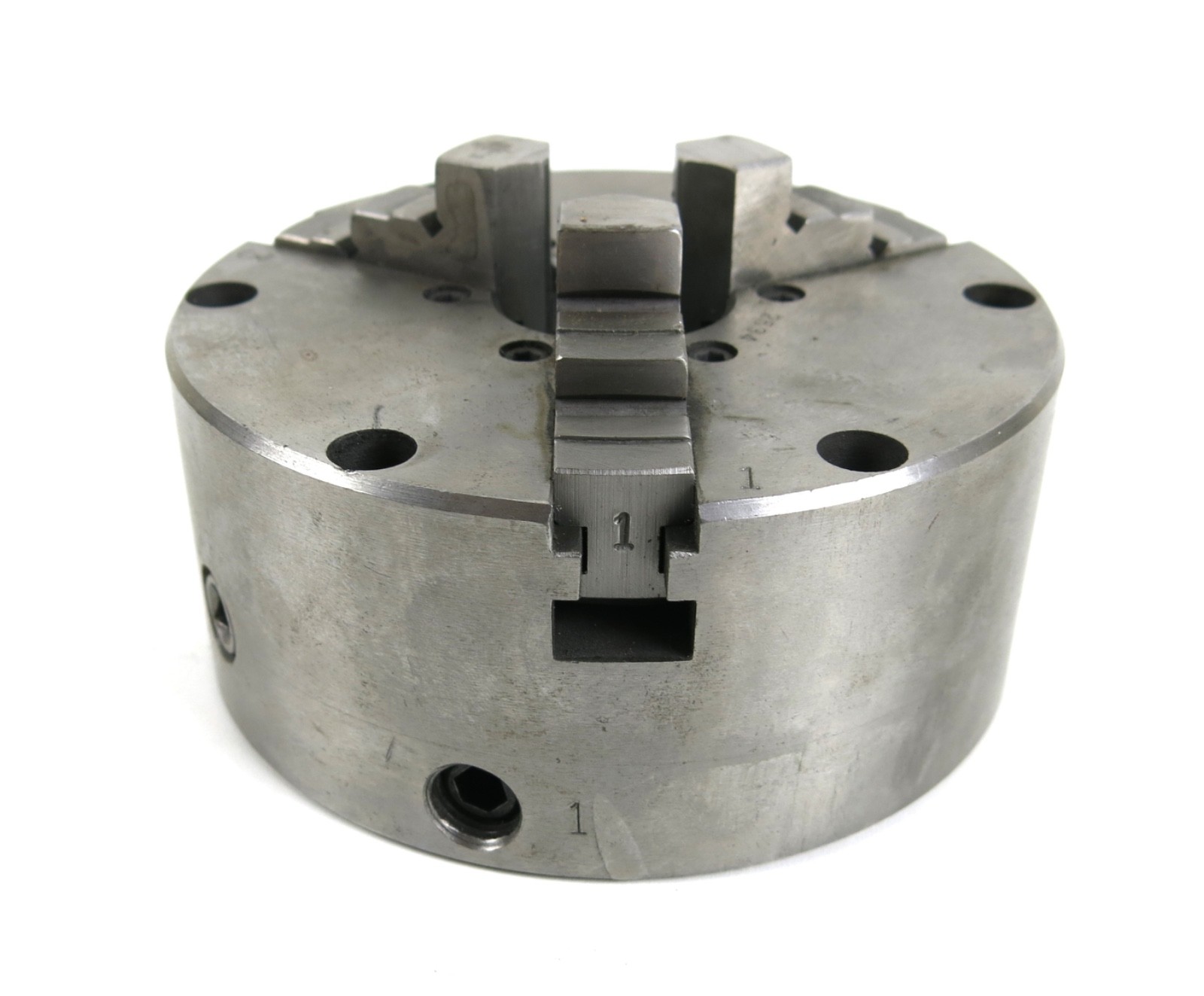 Buck 2534 3-Jaw 5″ Adjust-Tru Self Centering Lathe Chuck w/ Plain Back