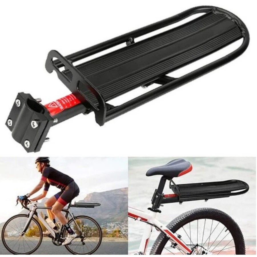 Retractable Bike Rear Luggage Cargo Rack Carrier Bicycle Seatpost Aluminum Alloy