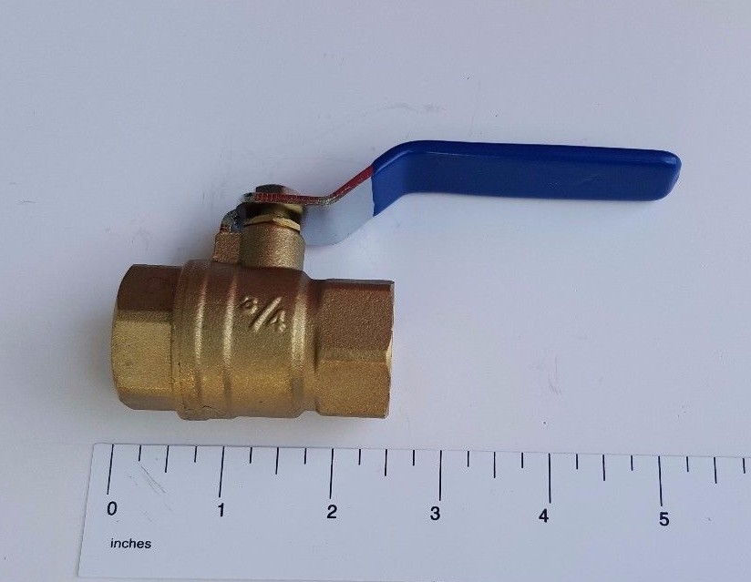 10) 3/4″ Female Ball Valve, Full Port, 600 WOG (Water, Oil, Gas)