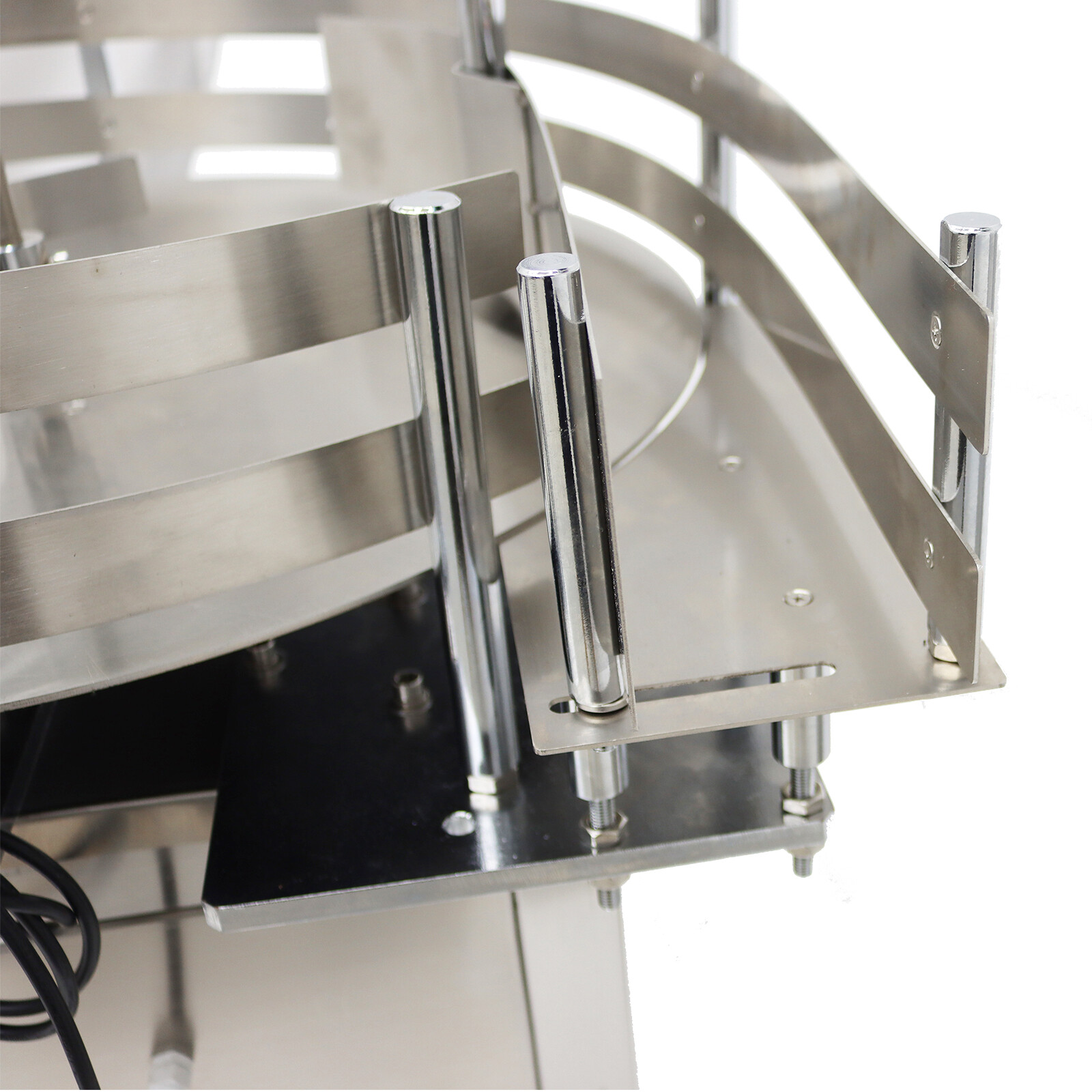 23.6» Desktop Automatic Bottle Organizer Sorter Collection Turntable Table 110V