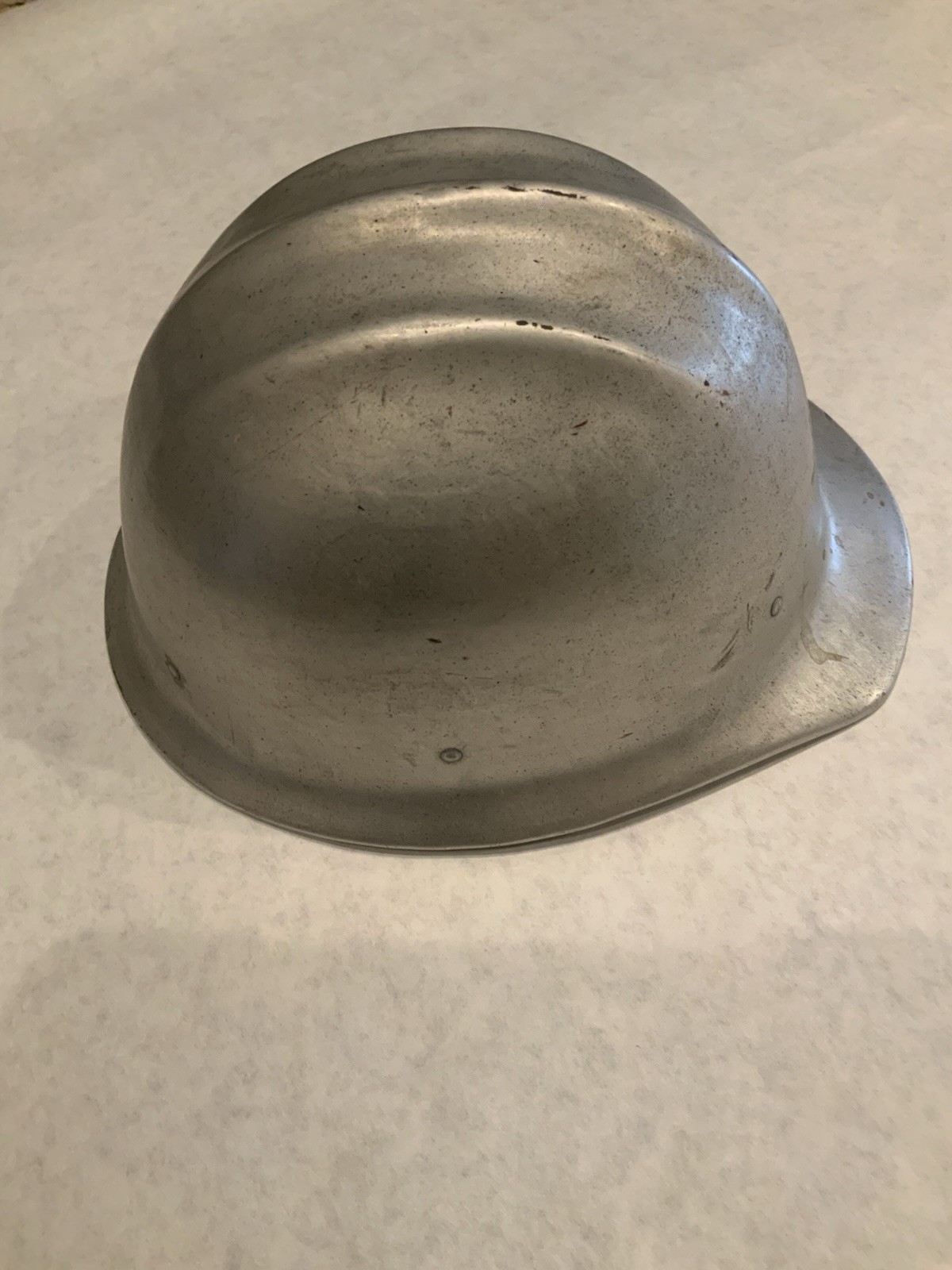 Vintage Ed Bullard Co. Aluminum Hard Boiled Hard Hat 502 with Original Liner
