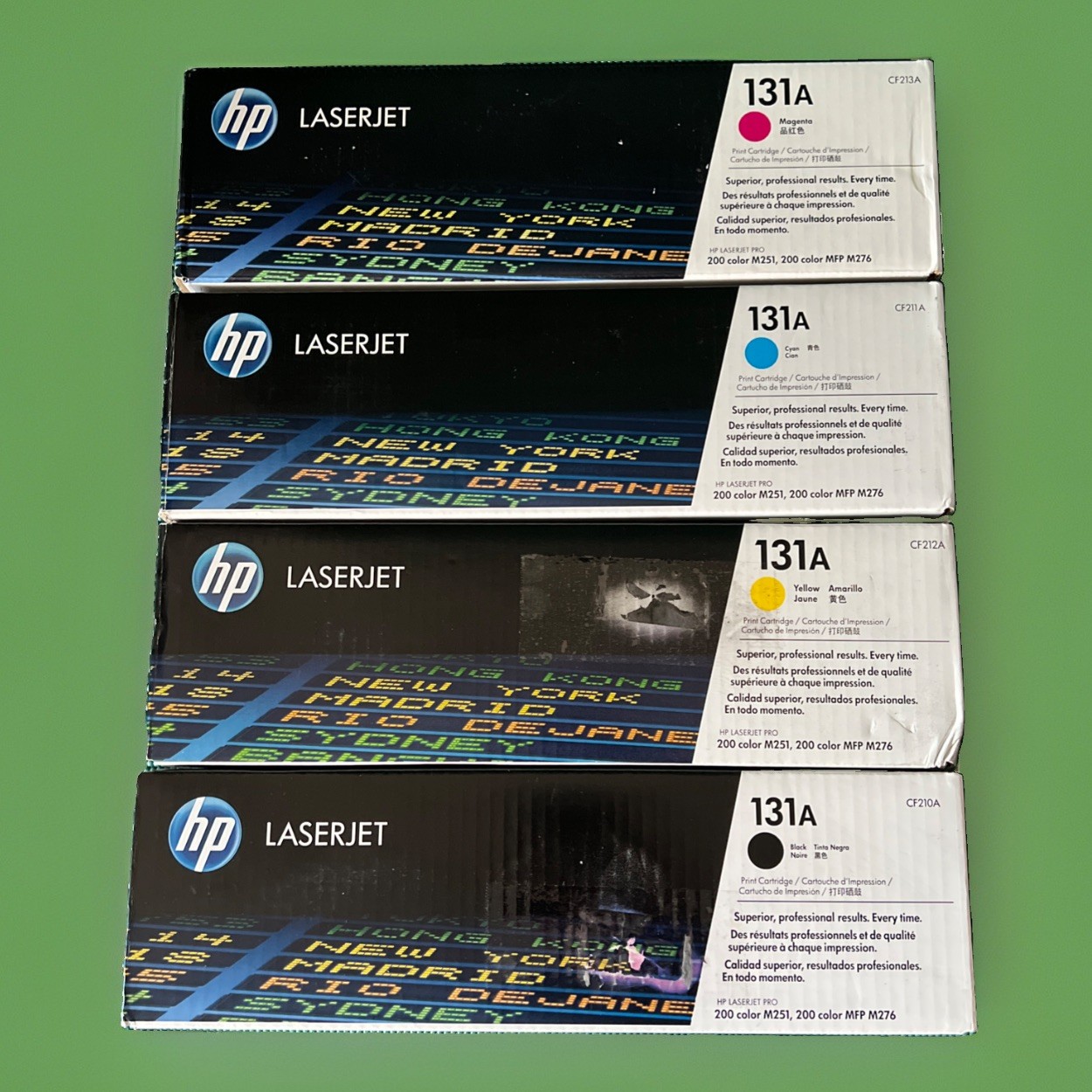 HP 131A Toner Cartridge 4-Pack Set CF210A CF211A CF212A CF213A *Read*