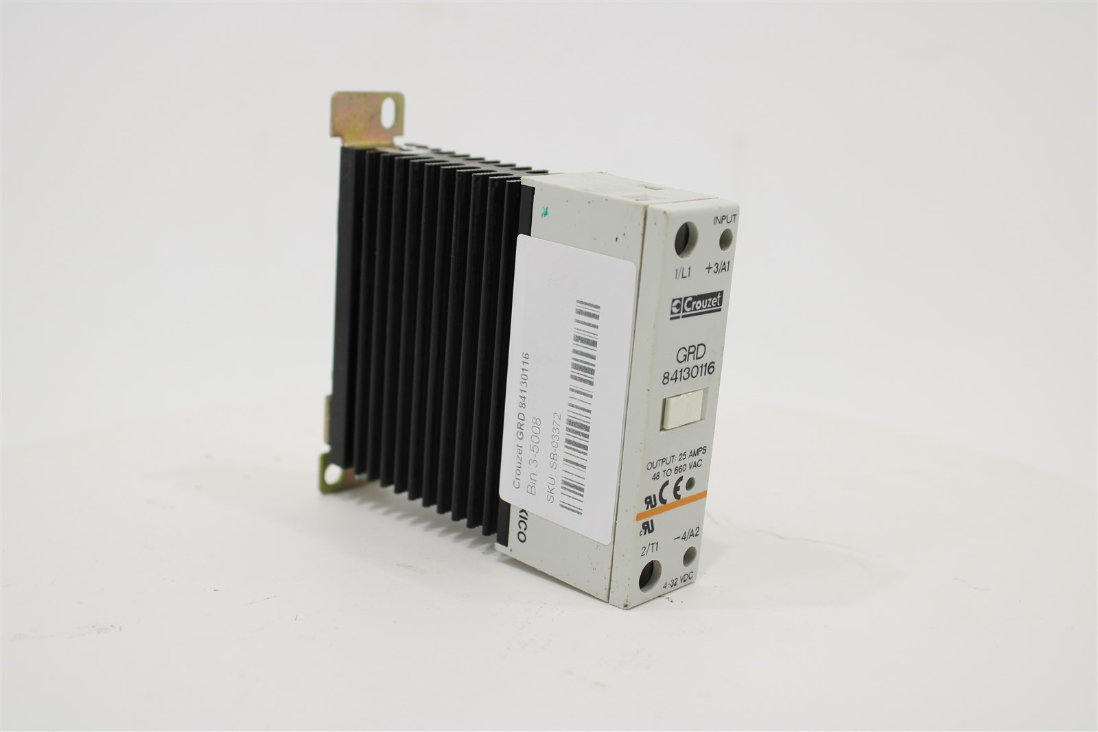 Crouzet GRD 84130116 DIN Rail SSR Solid State Relay | 25A | 48-660VAC | 4-32VDC