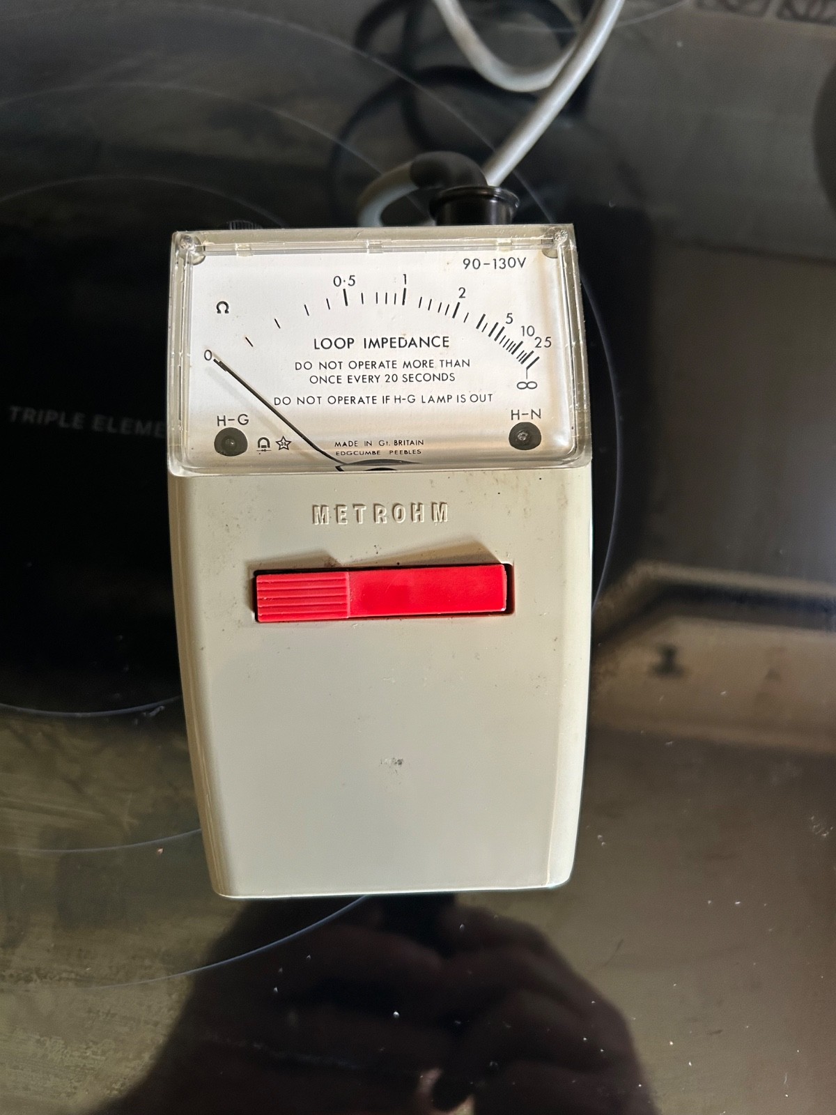 Daniel Woodhead GLIT Ground Loop Impedance Tester with case, power cord and lead