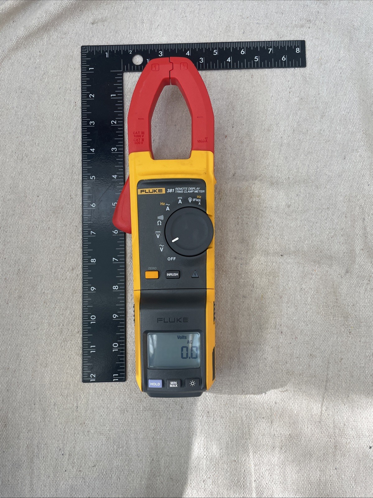 Fluke 381 Remote Display True RMS Clamp Meter Auto-Ranging Backlight 1000V 1000A