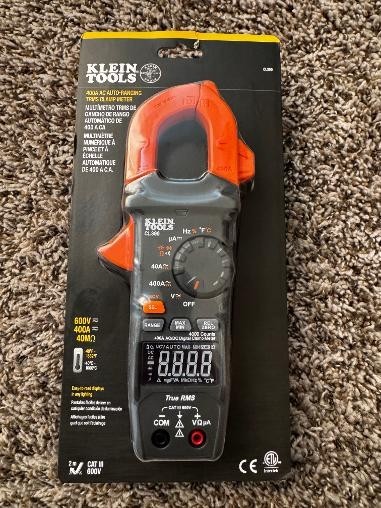 KLEIN TOOLS 400A AC AUTO-RANGING TRMS CLAMP METER CL390