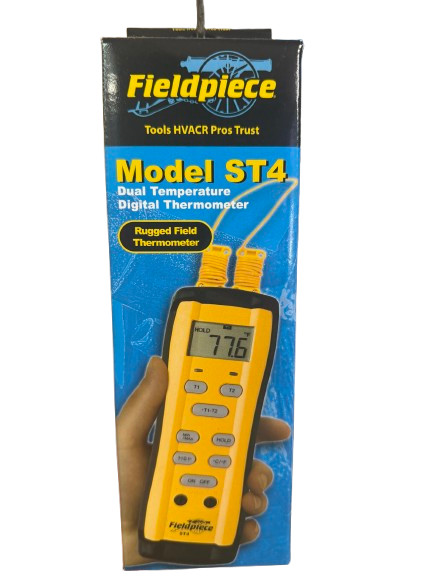 Fieldpiece ST4 Dual Temperature Meter Thermocouple Thermometer