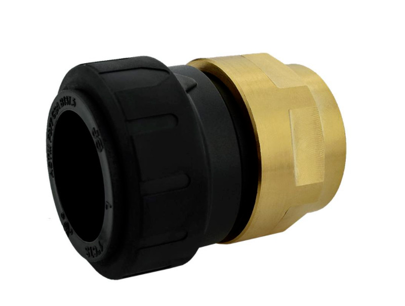 3) Sharkbite ProLock 1″ Push-to-Connect x FIP Plastic & Brass Adapter Fittings