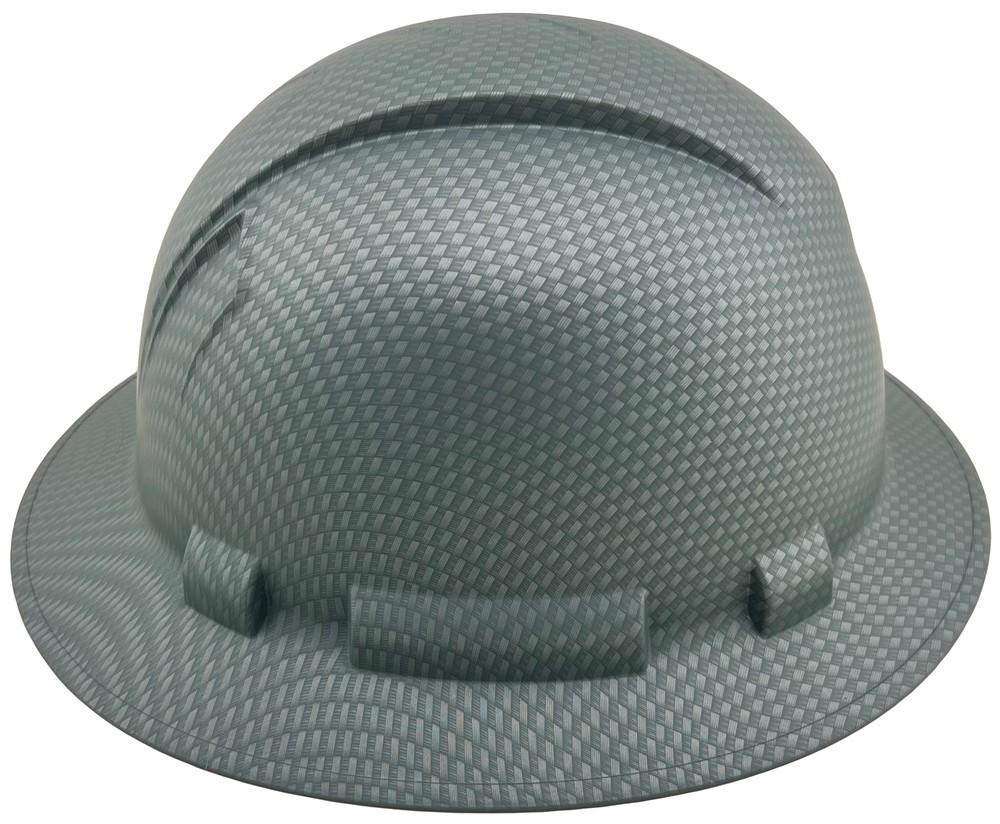 Pyramex RIDGELINE Full Brim Hard Hat with 4 point suspension – Silver Graphite