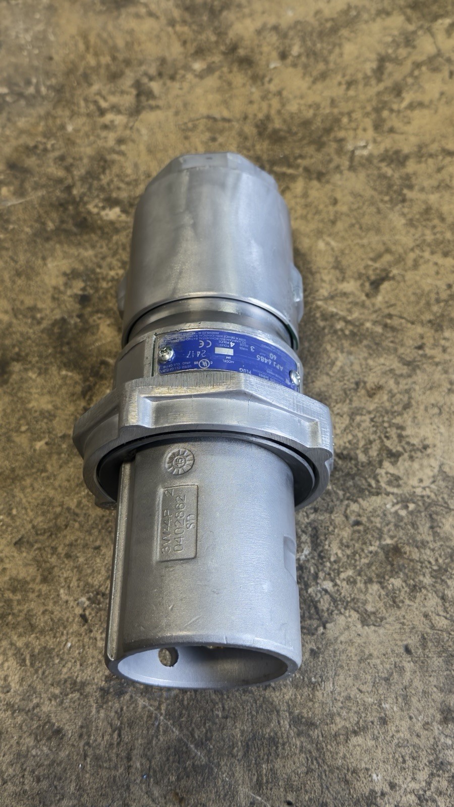 Eaton Crouse-Hinds APJ6485 3-Wire/4-Pole Arktite Heavy-Duty 60 Amp plug