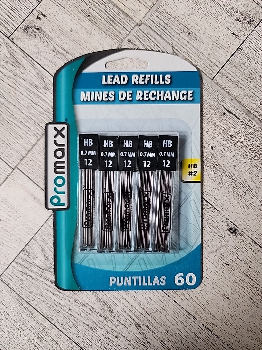Lead Refills Promarx HB #2 0.7mm 60 pieces Fits all 0.7mm Mechanical Pencils