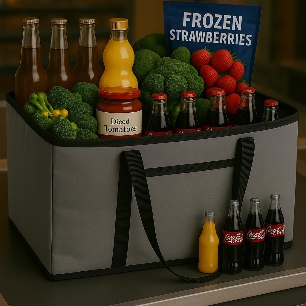 XXXL Insulated Catering Bag 22x14x13 – Heat Retaining Food Delivery Cooler – Gra