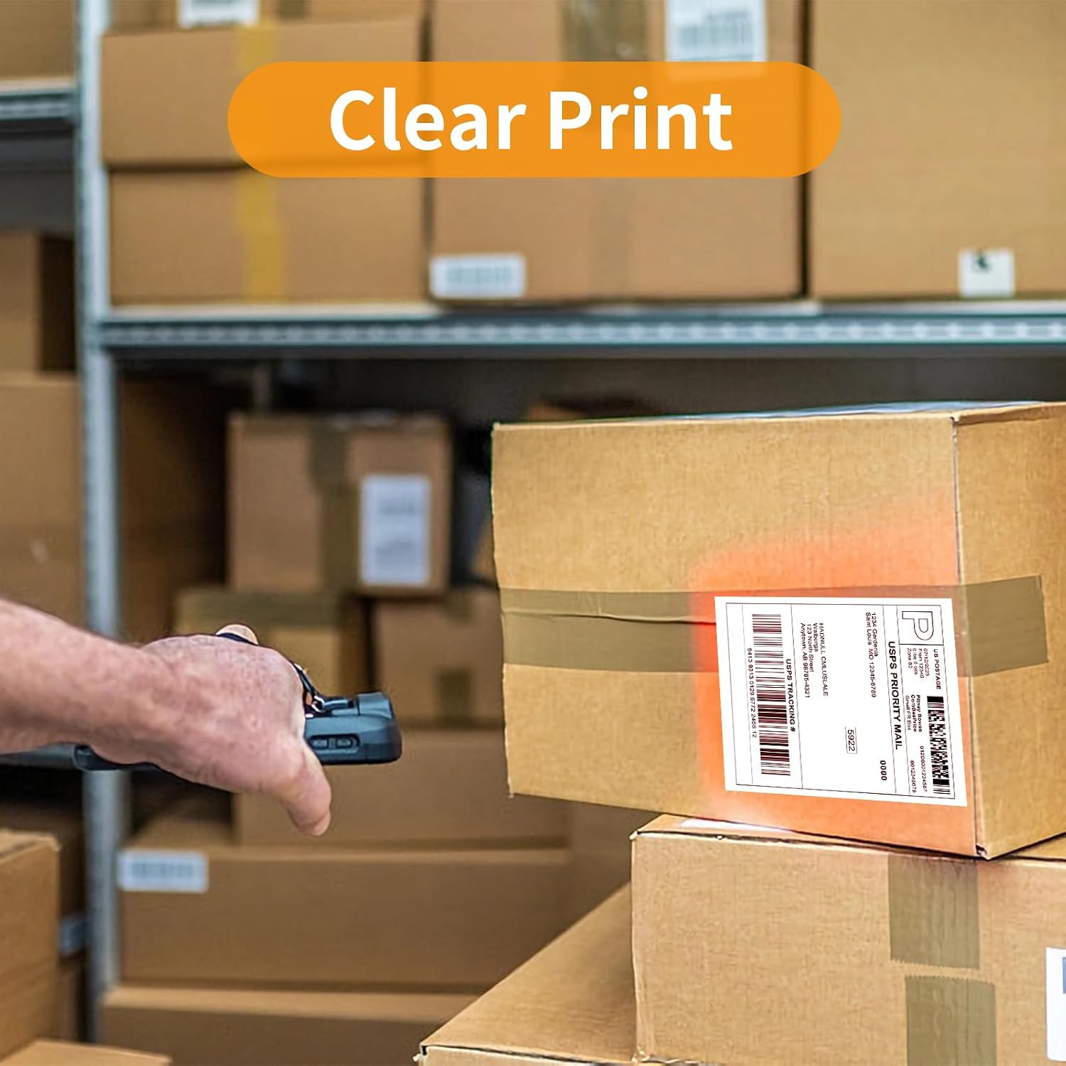 Direct Thermal Labels 4 x 6 Shipping Mailing Labels Roll 250 Waterproof