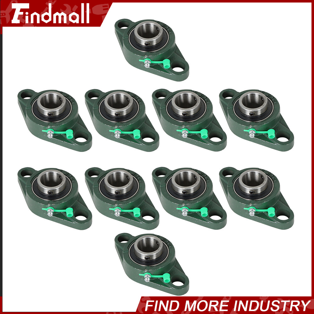 10PCS UCFL205-16 Pillow Block Flange Bearing 1″ Bore 2 Bolt Solid Base