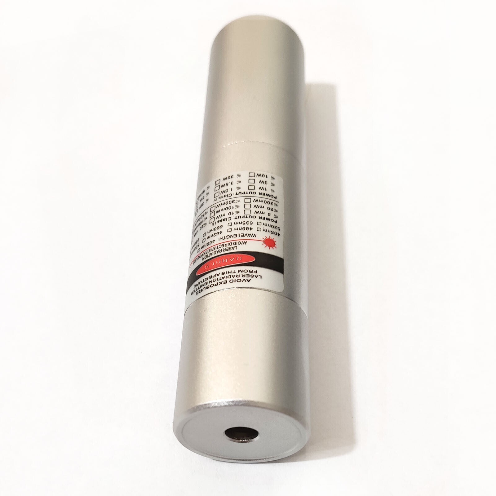 25x107mm 488nm Cyan Blue Dot Waterproof Laser Module 488-60-18350 with Box