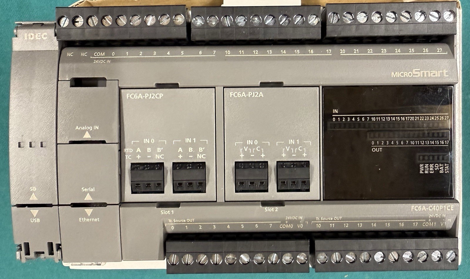 NEW FC6A-C40P1CE IDEC PLC Module with FC6A-PJ2CP AND FC6A-PJ2A MODULES