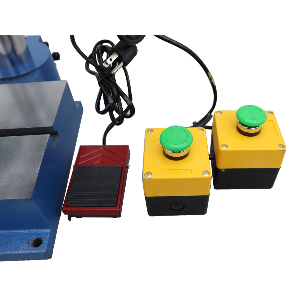 2205lbs/1000kg Pneumatic Punch Press Machine Adjustable Cylinder Stroke 2Buttons