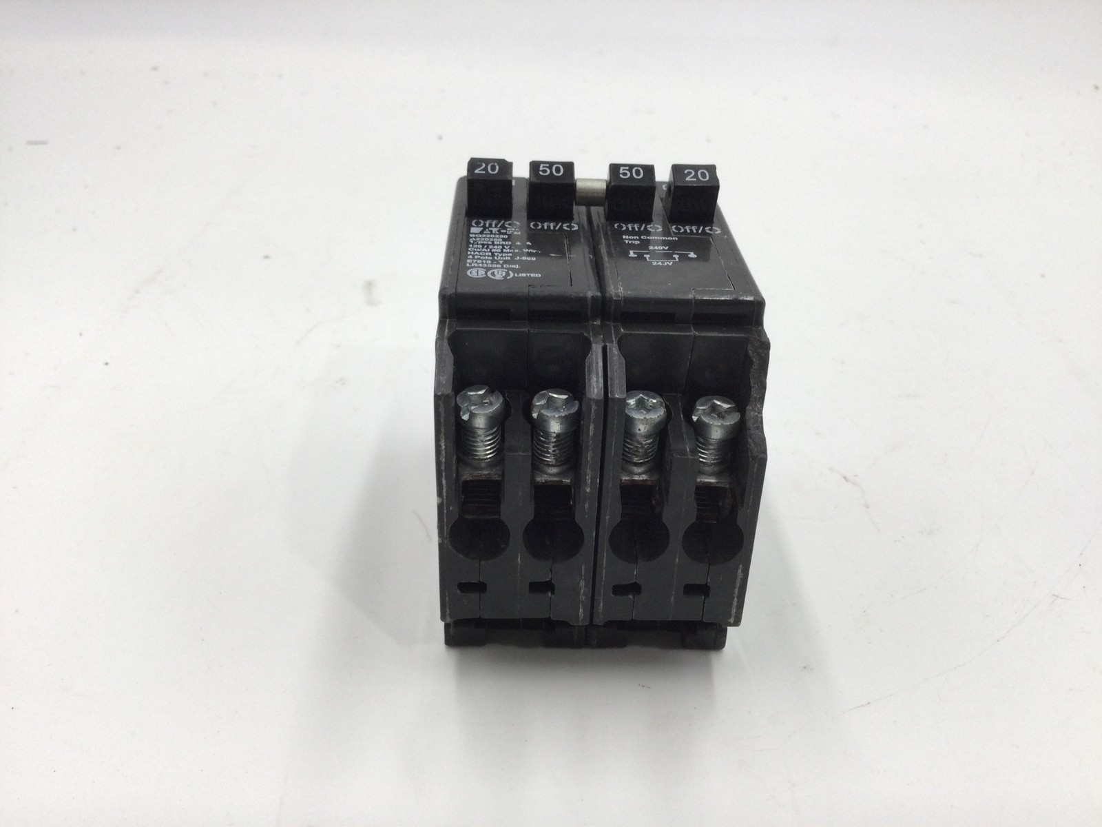 Cutler Hammer BQ220250/A220250 Types BRD & A 20/50 Amp 120/240Vac Breaker