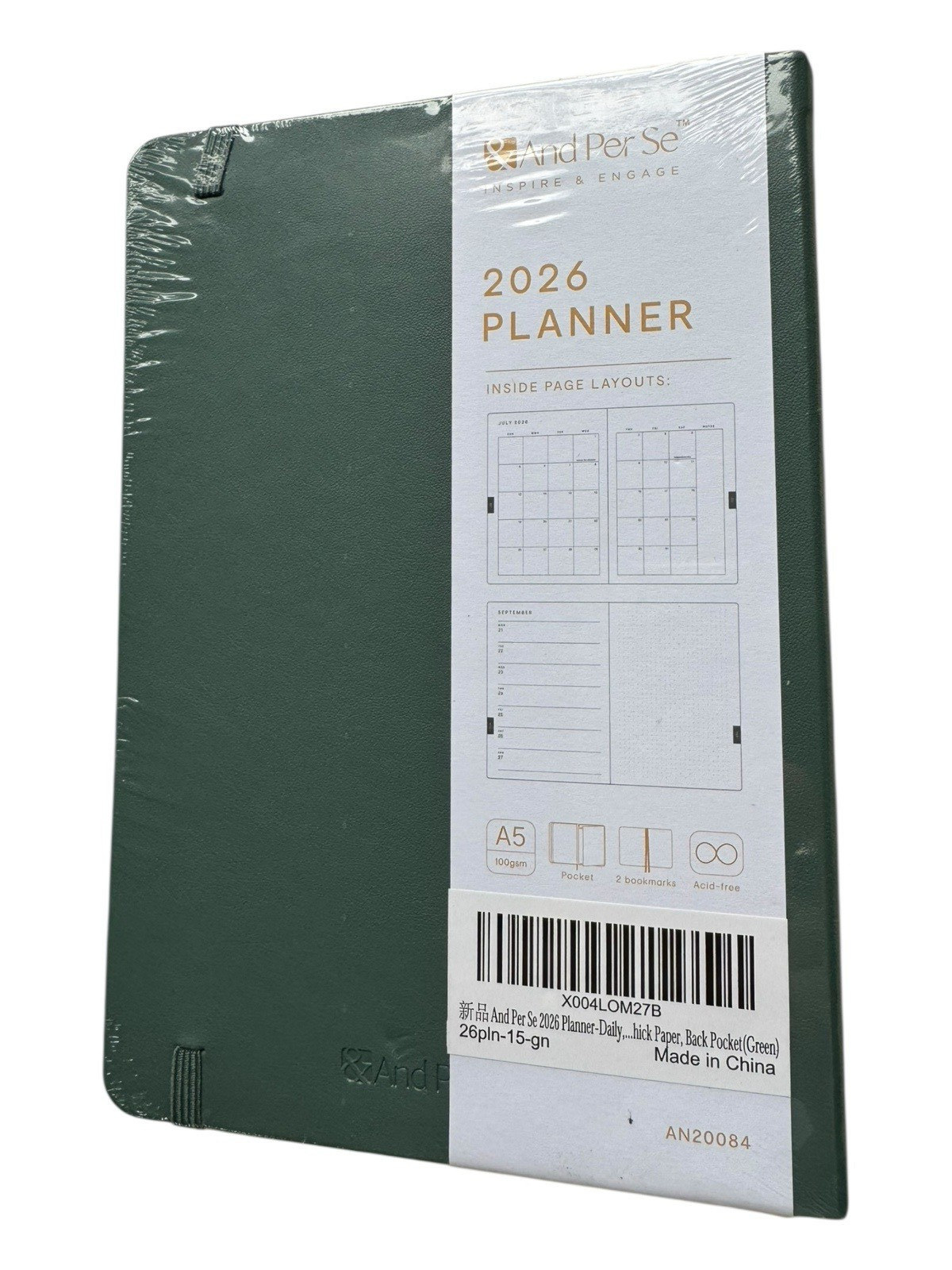 And Per Se 2026 Planner 15 Months Hardcover – Daily, Weekly & Monthly Planner A5