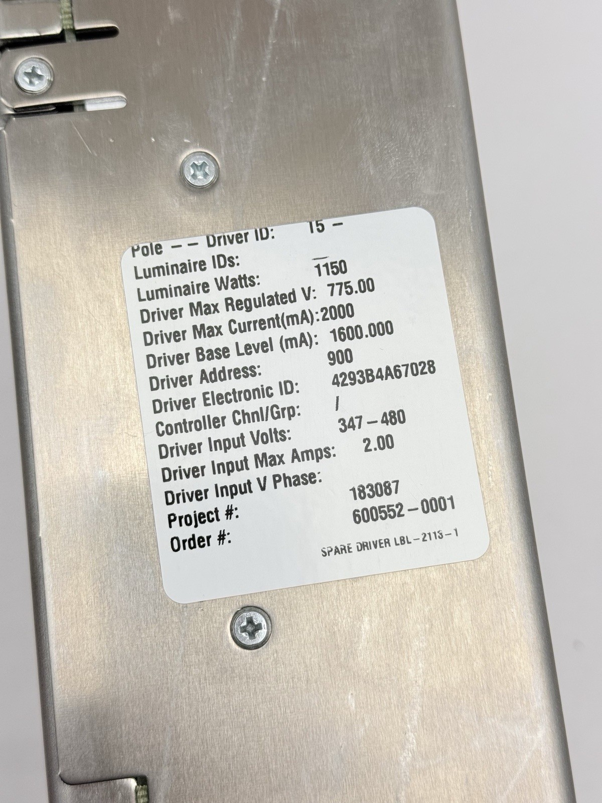 LED Drive 4A CC-750V D15 Schiederwerk, LED-4799-3-06