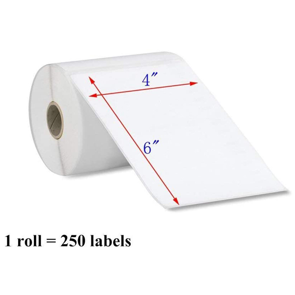 4 Rolls 4×6 Direct Thermal Shipping Labels For Zebra 2844 ZP450 ZP500 Eltron