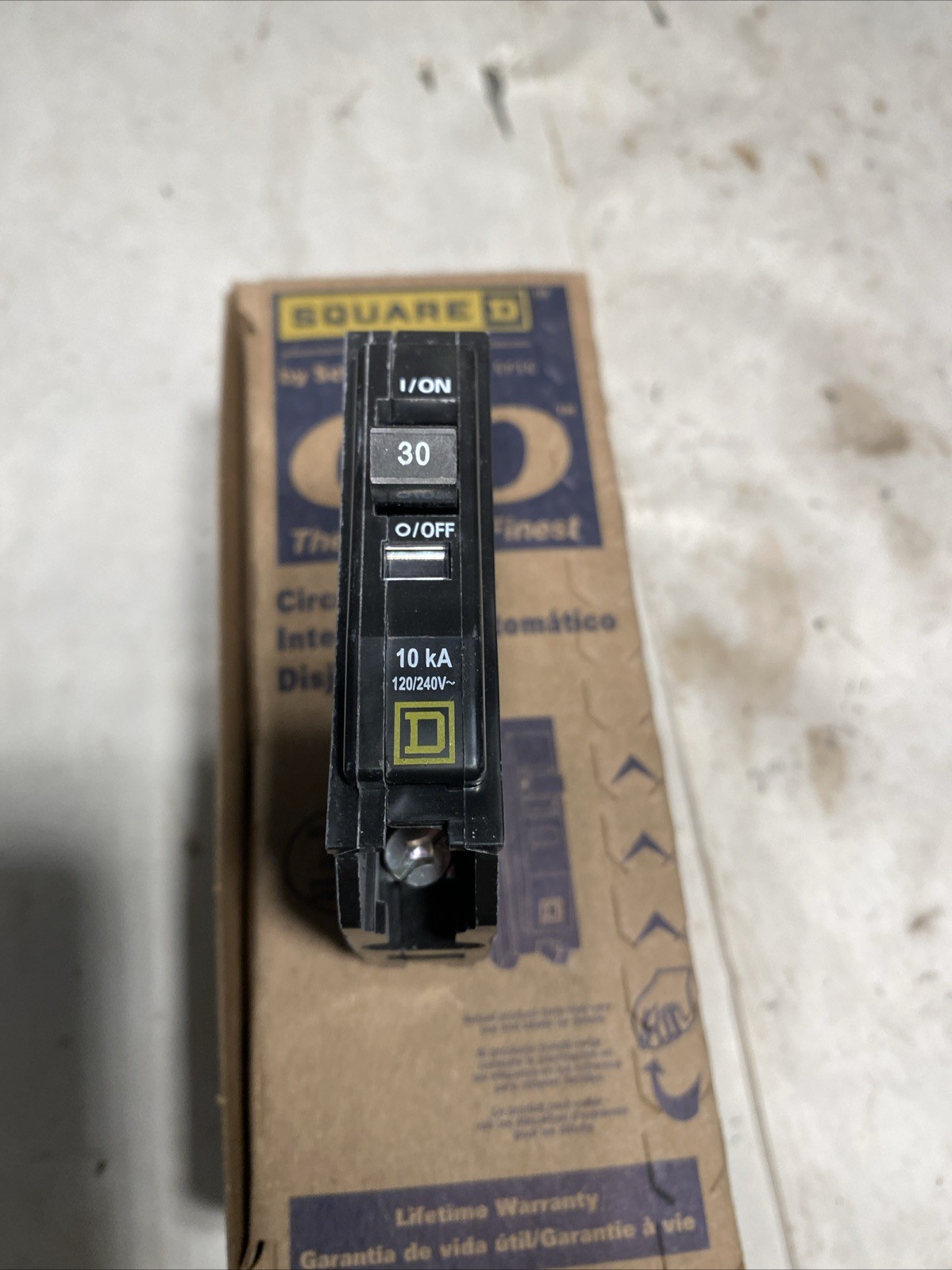 Square D 30 Amp Single-Pole Circuit Breaker QO130CP 120/240V Lot Of 3 Each NIB