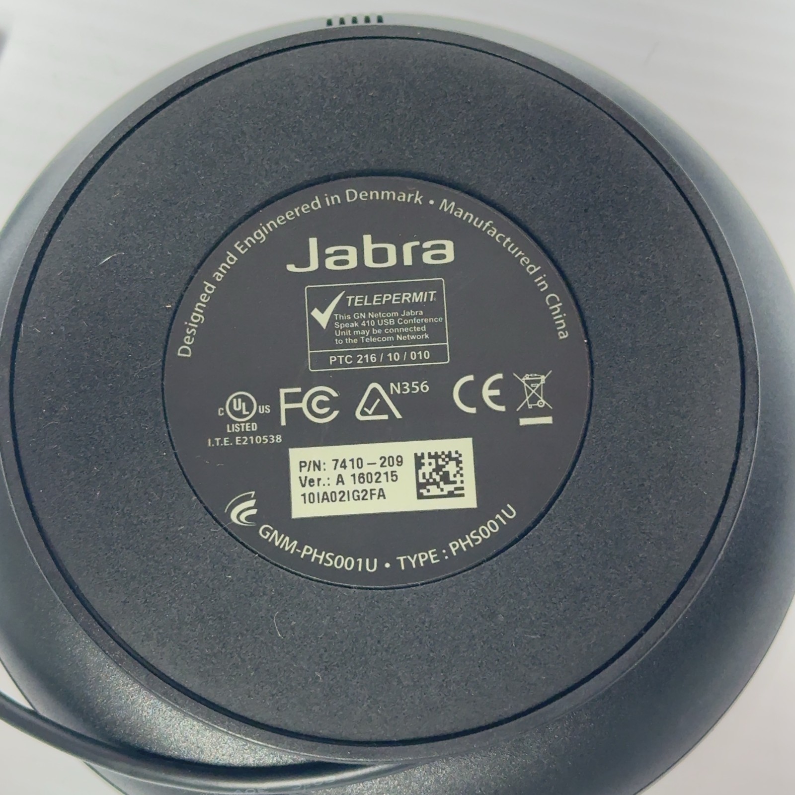 Jabra Speak 410 MS USB Conferencing Speakerphone PHS001U w/ Case