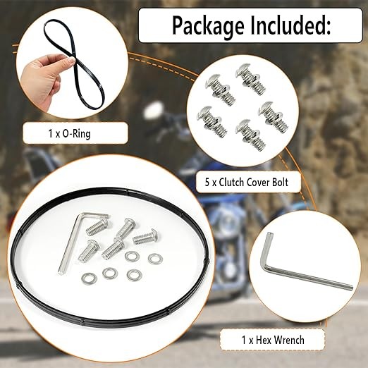 Replacement Derby Cover Screw Bolt Kit Fit for Softail Dyna Touring Comes with 3