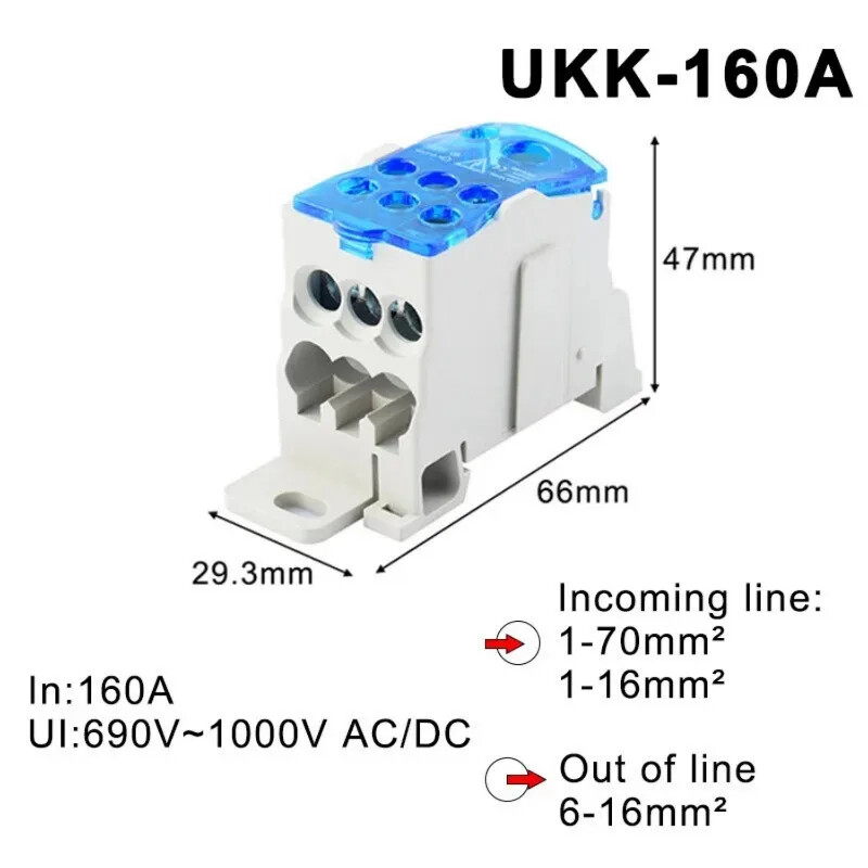 Din Cable Connectors Junction Box 1 Multiple Outdoor Distribution UKK80A Tools