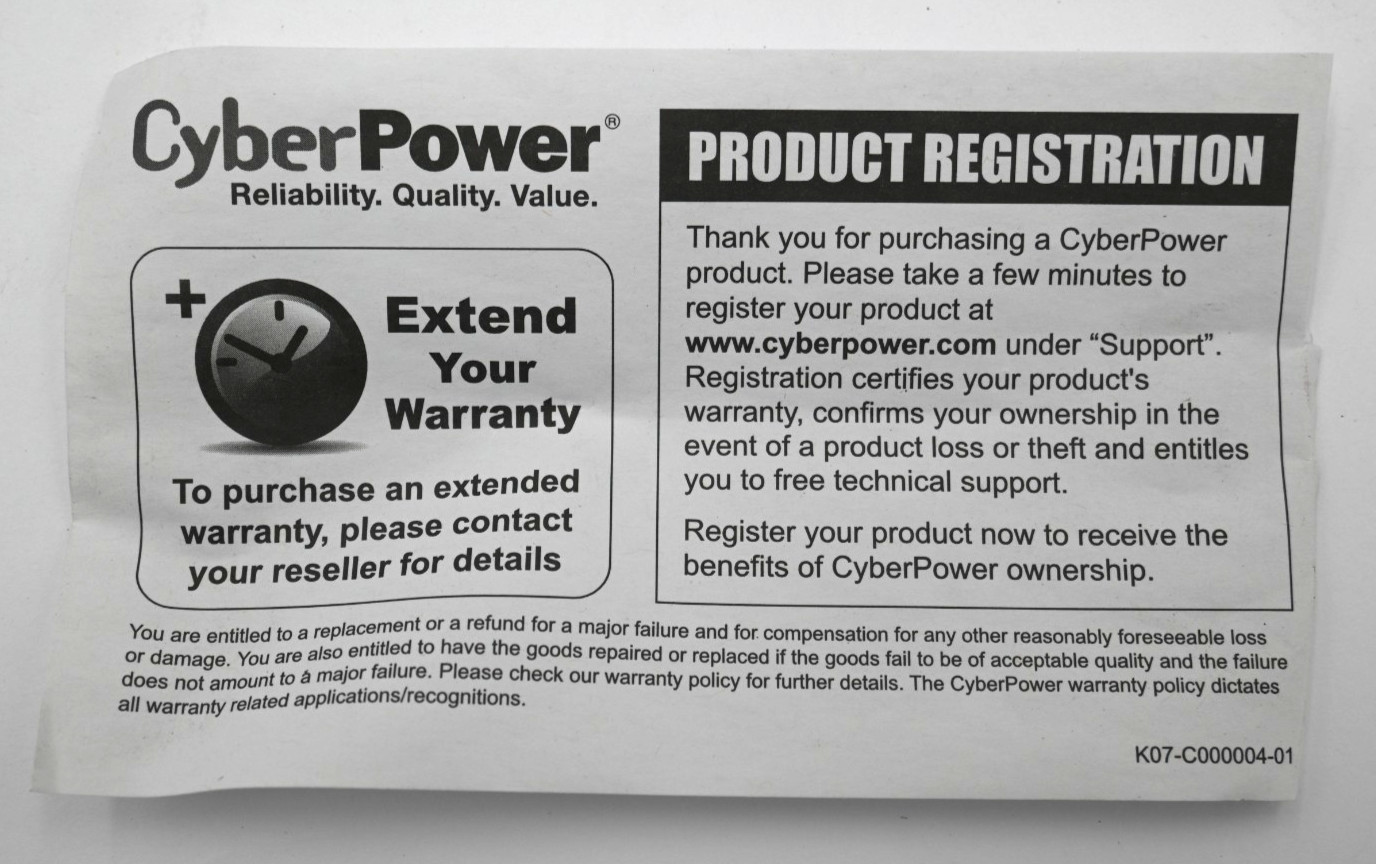 CYBERPOWER BR1000ELCD BRICS LCD SERIES LINE-INTERACTIVE UPS