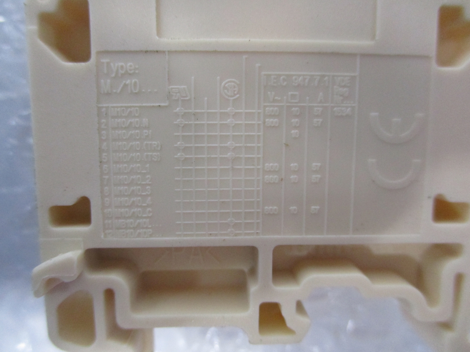 ENTRELEC M./10 TERMINAL BLOCK BEIGE NSNP
