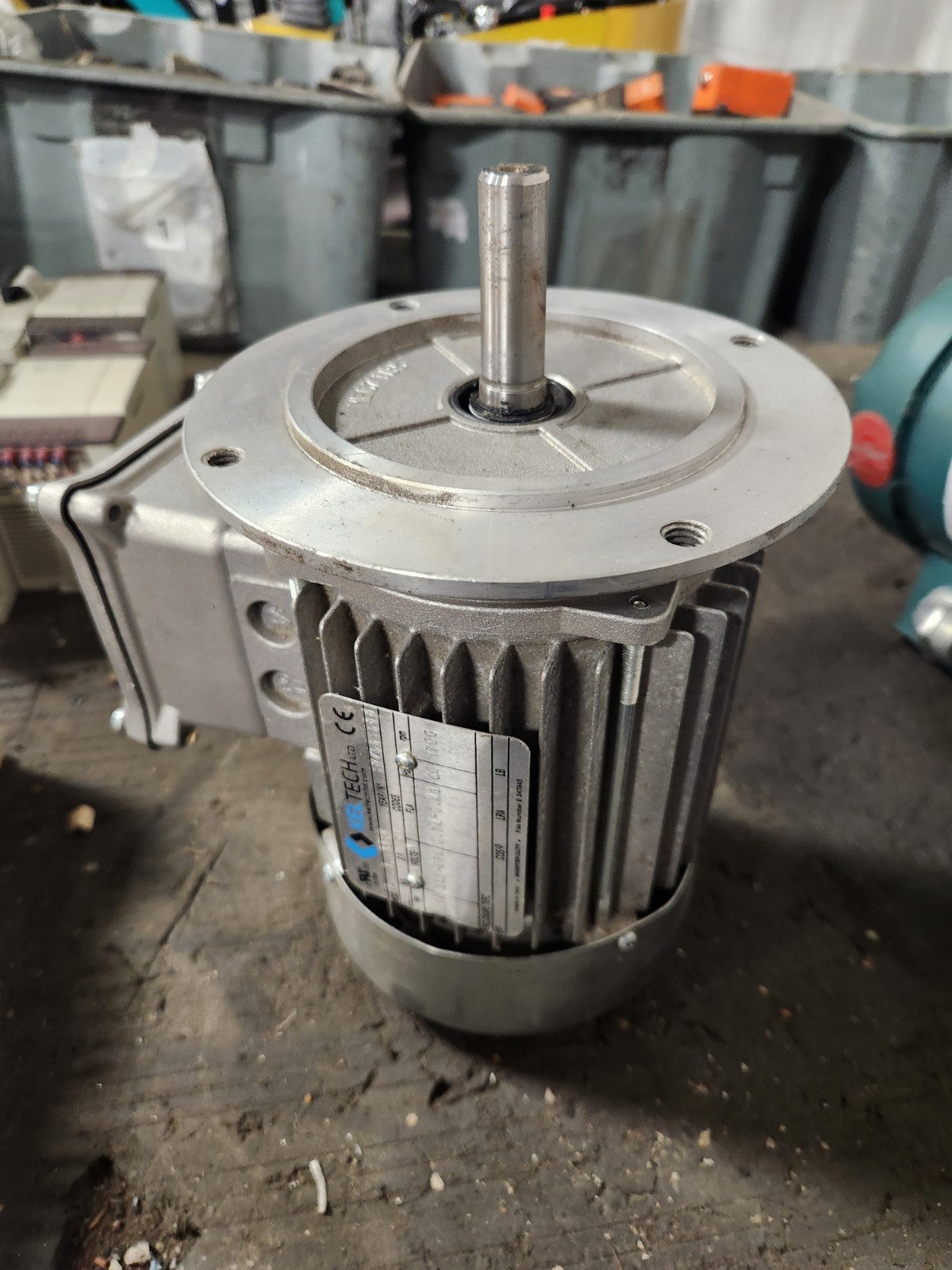 Used Keltech 1/4hp 3ph 1700 rpm AL1445C Motor