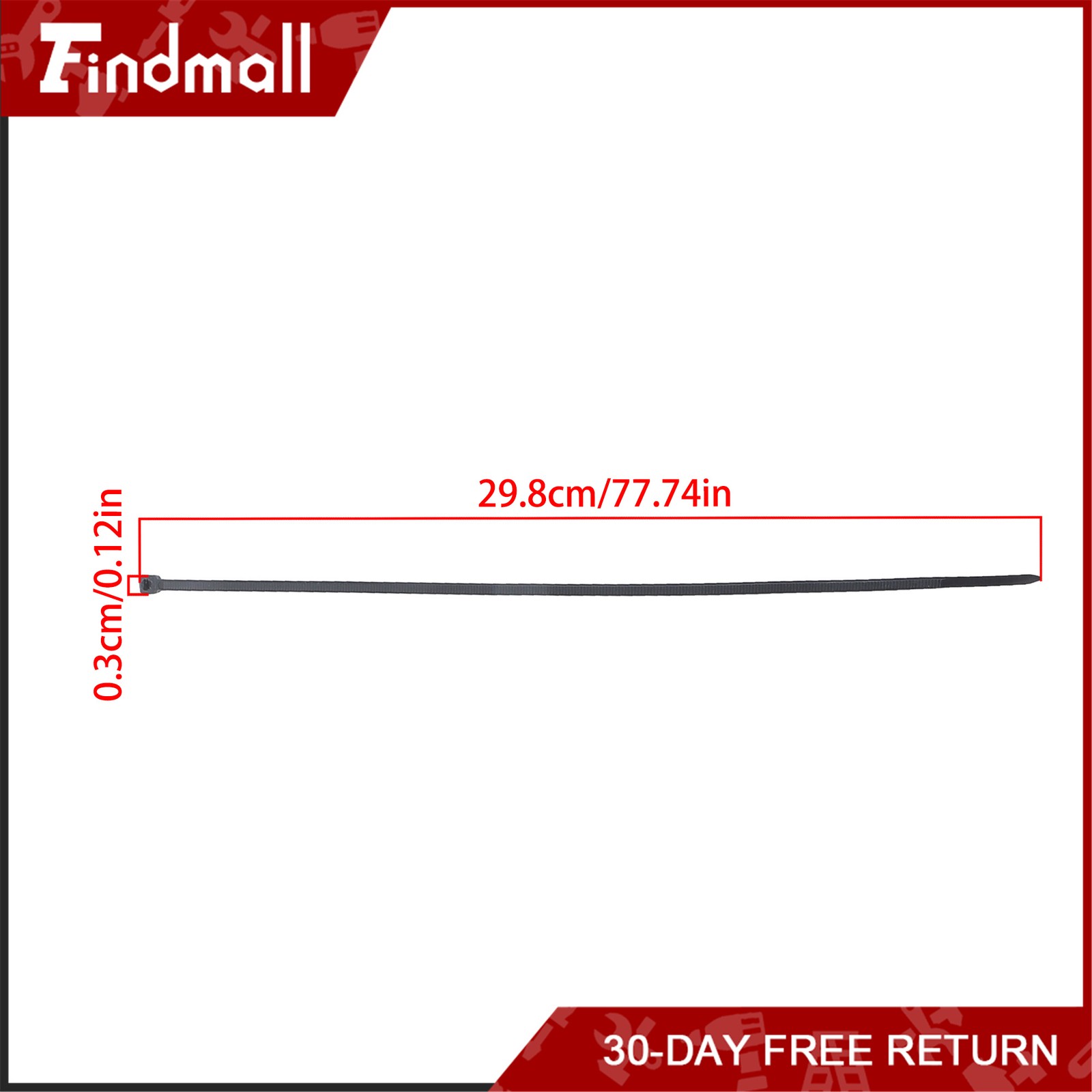 Findmall 1000Pack 12″ Zip Ties Nylon Cable Ties 60 lbs Self-locking UV Resistant