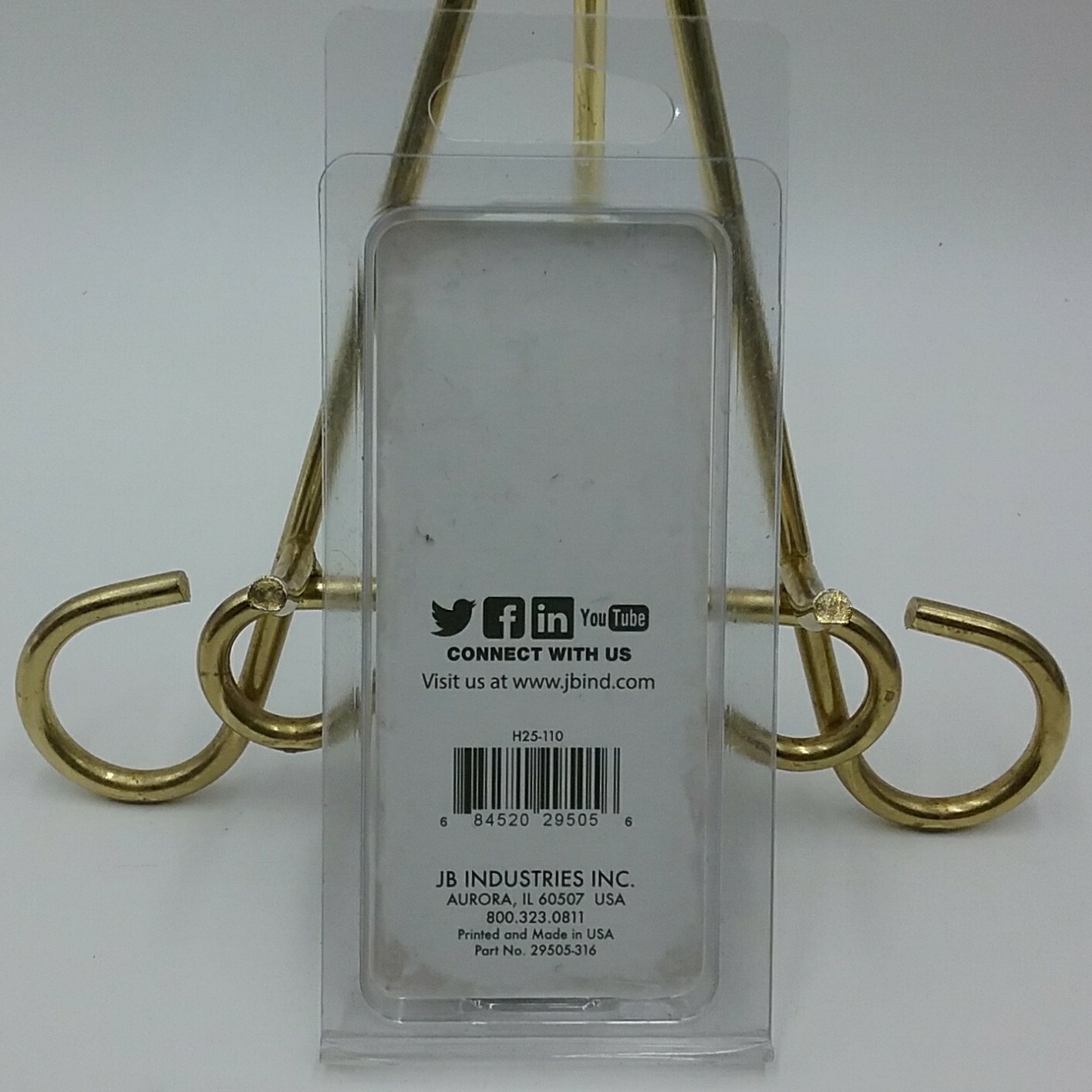 JB Just Better Industries MR-505 1/4 inch Manifold Piston with O-rings Brass USA