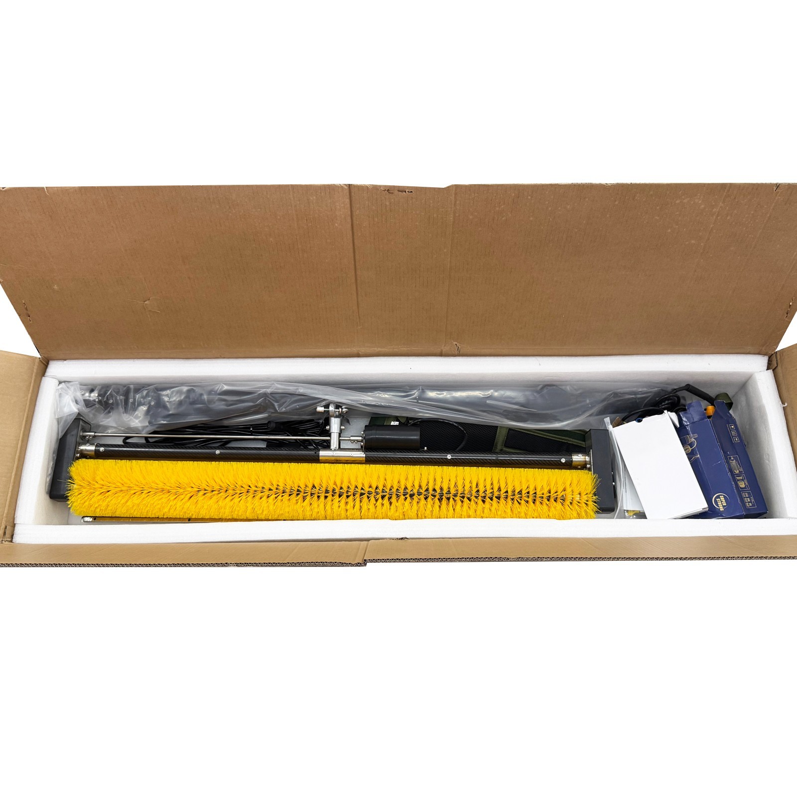11.5FT/3.5Meters Automatic Solar Panel Cleaner Electric Roller Brush with 110V