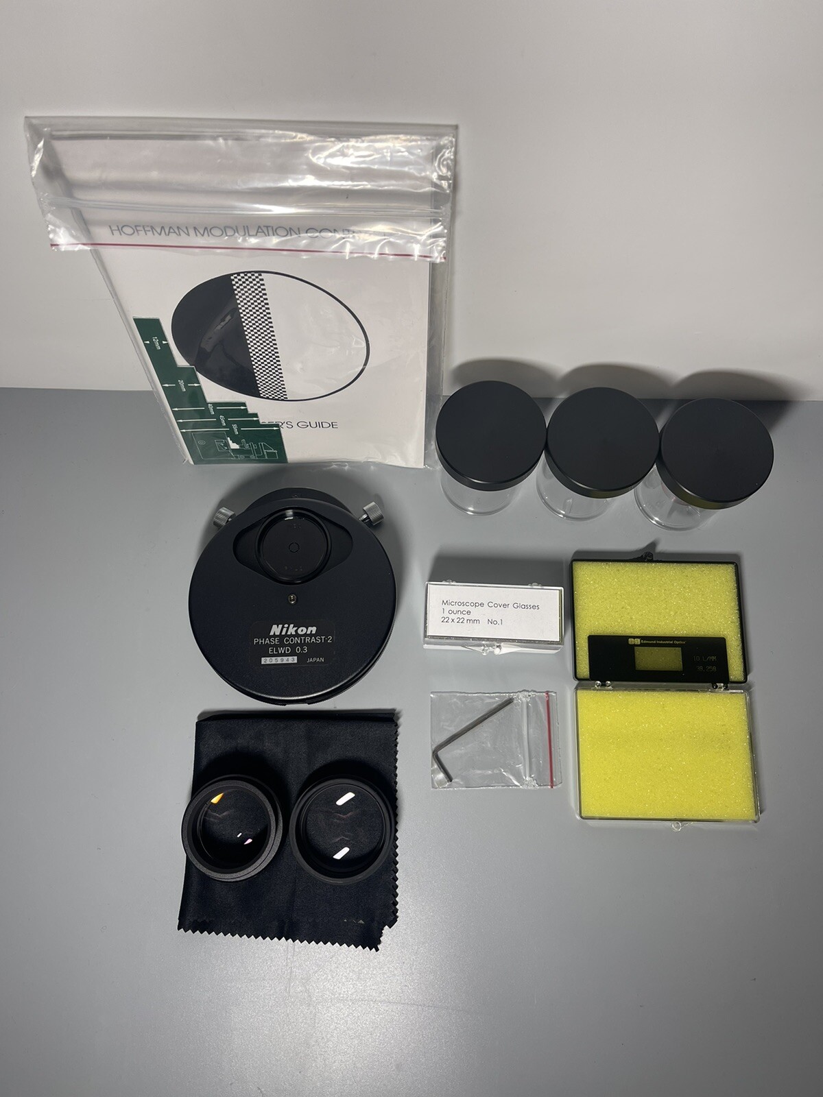 Nikon Phase Contrast + Objectives 10x 20x 40x HMC