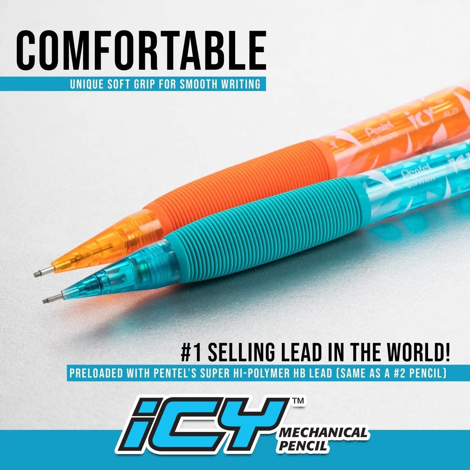 Pentel Icy Razzle-Dazzle Mechanical Pencil, (0.7mm), Assorted Barrels, Color May