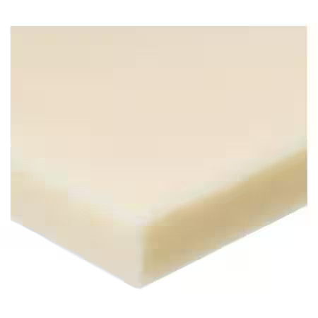 Off-White Nylon 6/6 Rectangle Stock 48″ L X 3″ W X 1″ Thick, Bulk-Ps-Nyl-311