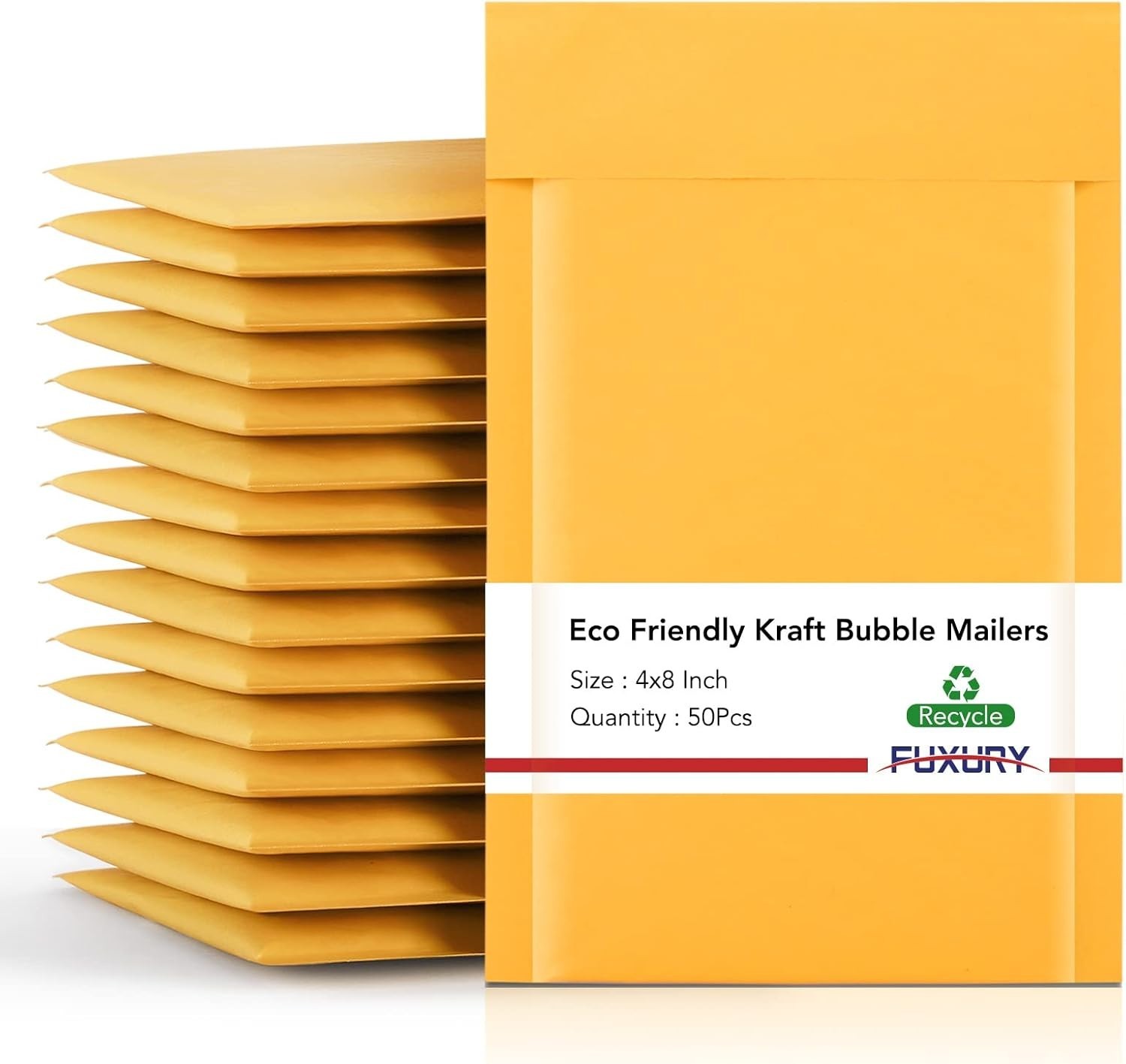 Waterproof and Dust Resistant Padded Mailers 4×8” – 50 Pack for E-commerce