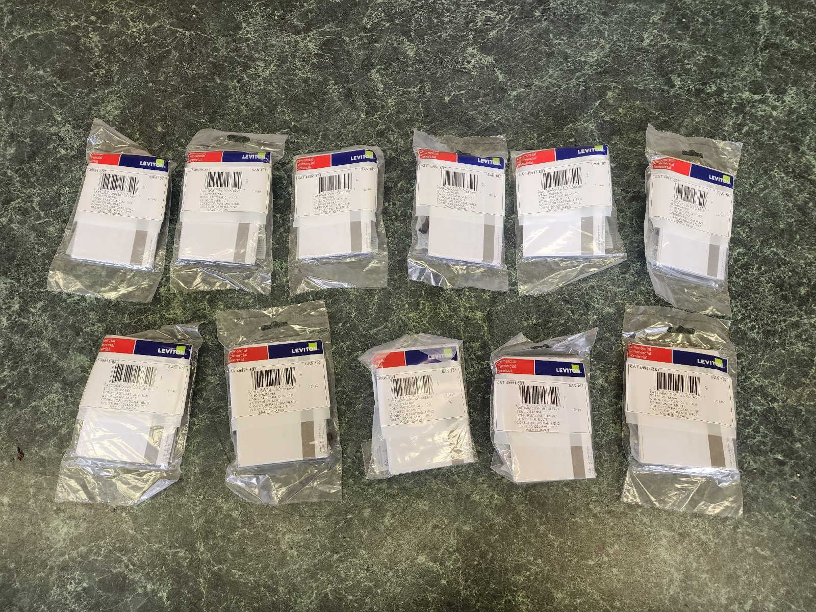 Lot of 11 New Sealed Leviton CAT 49991-LLC Fastcam 10.5 Cleave 50/125UM