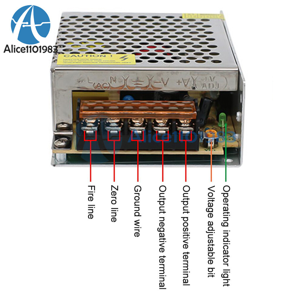 DC12V 5A Switch Power Supply Lighting Transformers LED Driver 60W Power Adapter
