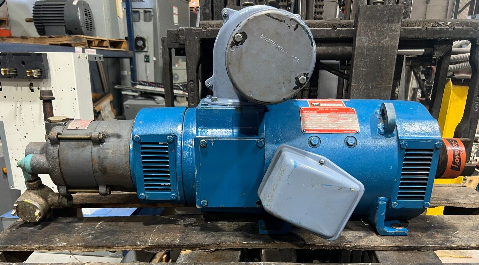 👀 GE GENERAL ELECTRIC KINAMATIC 10 HP DC MOTOR W/ COOLING BLOWER 1750/2300 RPM