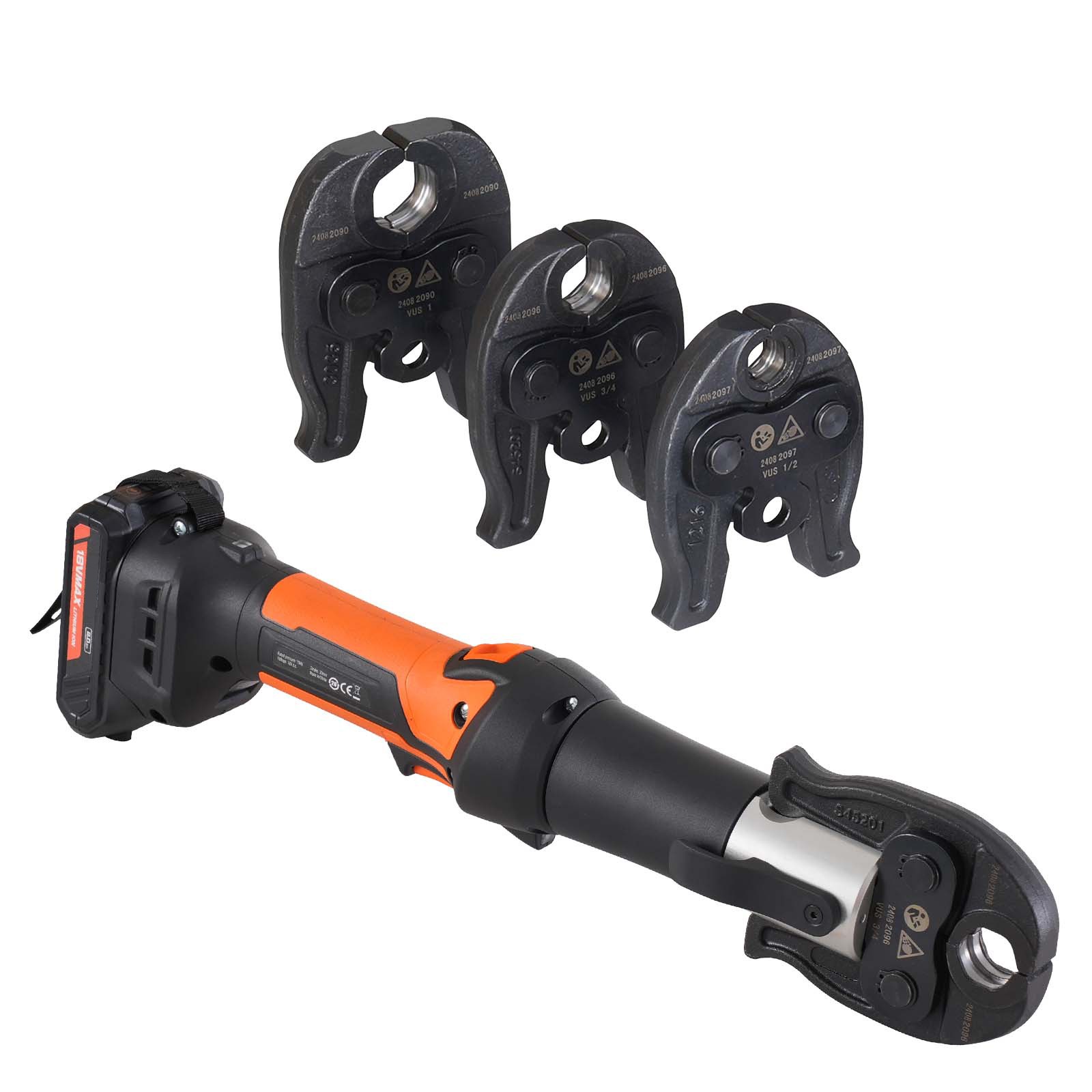 Uimoso VEVOR Pro Press Tool Pipe Crimping Kit Press Tool Battery Kit 1/2″ 3/4″