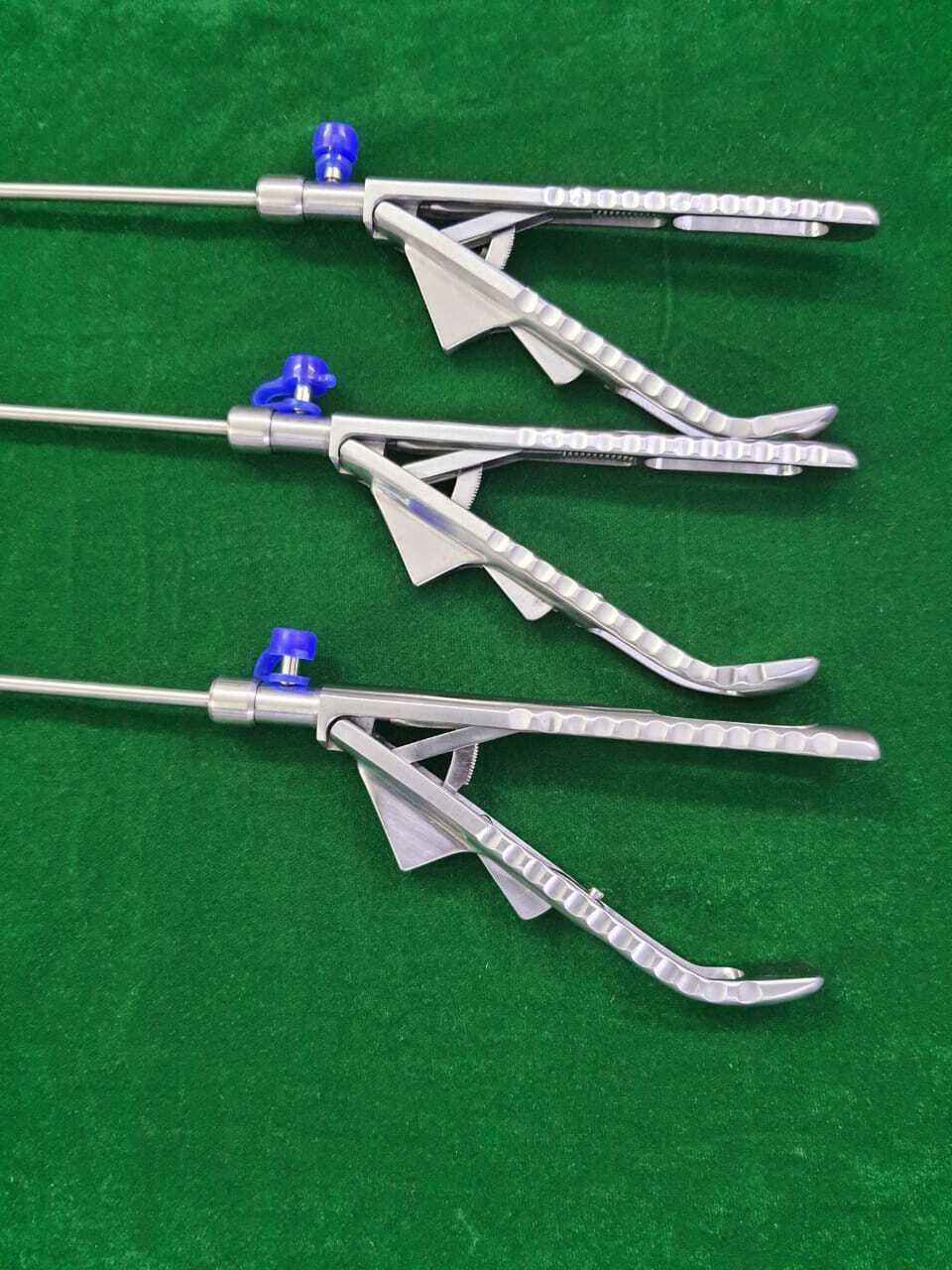 3pc Laparoscopic Curved Needle Holder 5mmx330mm Reusable Instruments